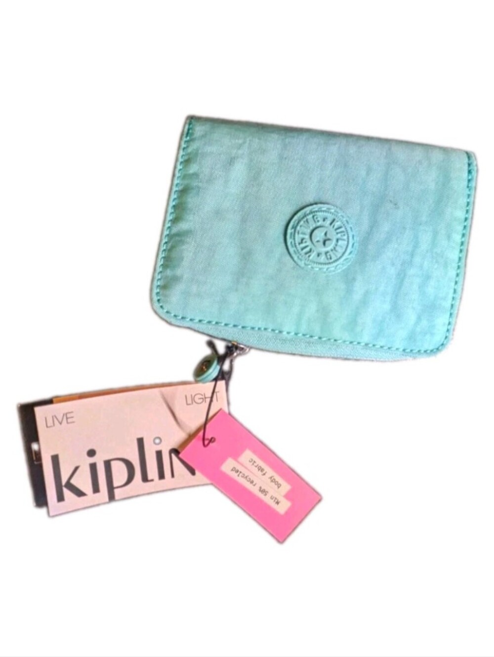 Kipling RFID Teal Zip Wallet - Compact Women’s Accessory